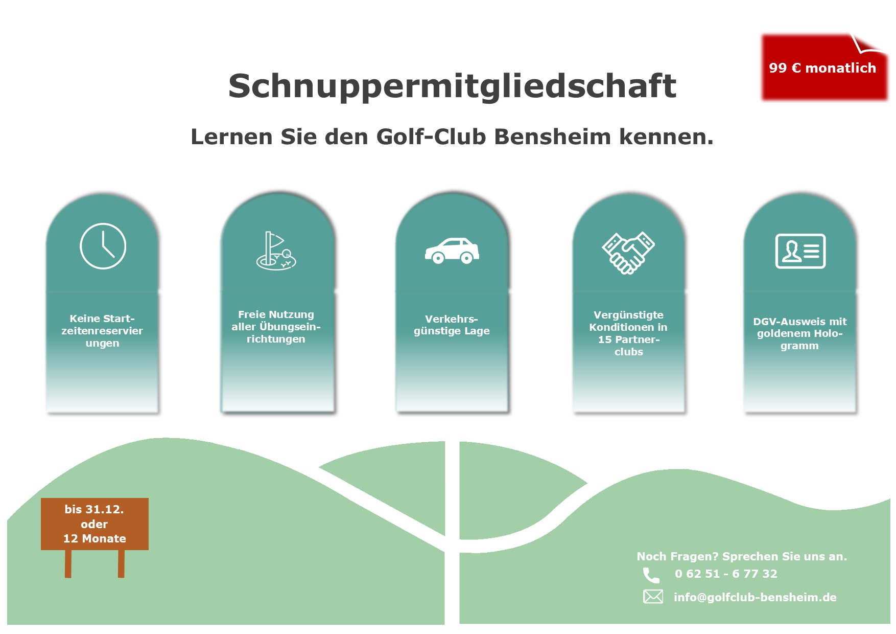 2021 Schnuppermitgliedschaft – Aufsteller